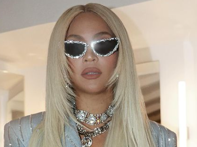 Beyonce perruque blonde platine 